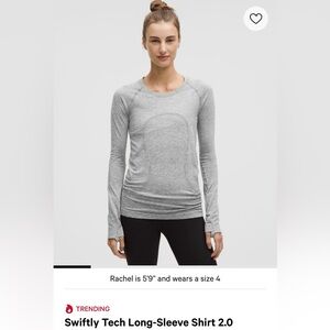 Lululemon Swiftly long sleeve shirt